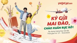 Mang sắc xuân đến muôn nơi, Vietjet  triển khai dịch vụ  vận chuyển mai, đào Tết 2025