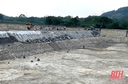 Đẩy nhanh tiến độ thi công Tiểu dự án đầu tư xây dựng công trình cải thiện cơ sở hạ tầng đô thị huyện Ngọc Lặc 