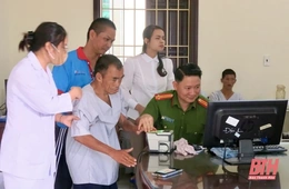 Công an Thanh Hóa nỗ lực cấp căn cước lưu động cho các đối tượng bảo trợ xã hội  