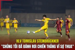 HLV Tomislav Steinbrückner: “Chúng tôi đã đánh rơi chiến thắng vì sợ thua”