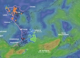 Vùng áp thấp trên Biển Đông có khả năng mạnh lên thành bão