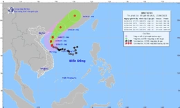 Bão số 1 giật cấp 13, gây gió mạnh, sóng lớn trên vùng biển Thanh Hóa