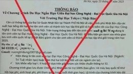 Cảnh báo hiện tượng mạo danh Đại học Quốc gia Hà Nội để lừa đảo “trúng tuyển”