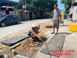 Đường giao thông thi công dang dở, ảnh hưởng đến đời sống người dân