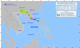 Các khu vực ở rìa xa hoàn lưu bão số 7 có thể xuất hiện dông, lốc, gió giật mạnh
