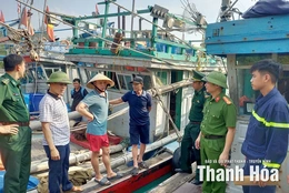 Công an tỉnh Thanh Hóa sẵn sàng lực lượng, chủ động ứng phó với bão số 9