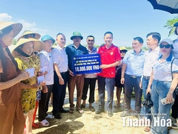 Hiệp hội Doanh nghiệp TP Thanh Hóa chia sẻ khó khăn với người dân vùng lũ
