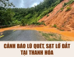 [Infographics] - Cảnh báo lũ quét, sạt lở đất tại Thanh Hóa và khuyến cáo ứng phó