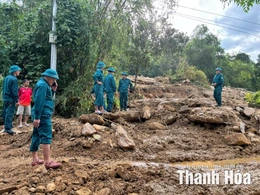 Thôn Chiềng Chanh (Cẩm Thạch) sạt lở nghiêm trọng