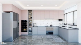 Công  ty thi công tủ bếp  Acrylic  đẹp trọn gói tại TP  HCM - ZEM Design