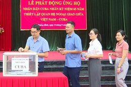 Xã Quảng Bình vận động được trên 363 triệu đồng ủng hộ Nhân dân Cuba