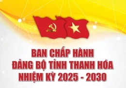 [Infographics] - Ban Chấp hành Đảng bộ tỉnh Thanh Hóa nhiệm kỳ 2025-2030