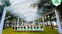 Giải pháp nhà bạt không gian cho tiệc cưới ngoài trời