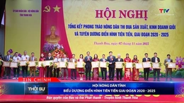 Bản tin Thời sự tối 7/11/2025: Hội Nông dân tỉnh biểu dương điển hình tiên tiến giai đoạn 2020 - 2025