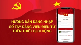 [Infographic] Hướng dẫn đăng nhập Sổ tay đảng viên trên thiết bị di động
