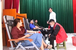 Xã Đồng Tiến: Tiếp nhận gần 170 đơn vị máu tại ngày hội hiến máu tình nguyện