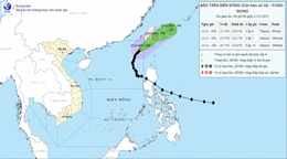Bão số 14 suy yếu dần thành áp thấp nhiệt đới từ sáng 13/11