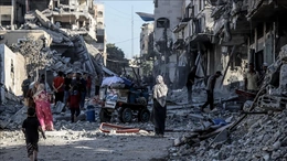 Không quân Israel tiến hành ít nhất 5 đợt không kích vào nhiều khu vực tại Dải Gaza