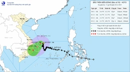 Bão số 15 suy yếu dần