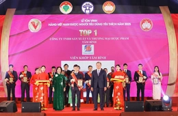 Viên  khớp Tâm Bình, An  thần  ngủ  ngon Tâm Bình đạt chứng nhận “  Hàng Việt Nam được người tiêu dùng yêu thích” năm 2025