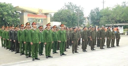 Công an xã Vĩnh Lộc ra quân tấn công, trấn áp tội phạm, bảo đảm an ninh trật tự