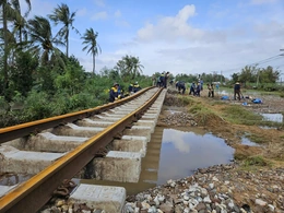 Công bố tình huống khẩn cấp khắc phục hư hỏng hạ tầng đường sắt Bắc-Nam