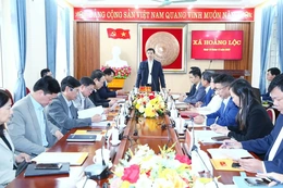 Phó Bí thư Thường trực Tỉnh ủy Nguyễn Hồng Phong thăm, làm việc tại xã  Hoằng Tiến và Hoằng Lộc