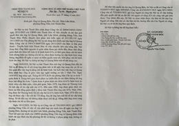 Trả lời đơn thư của ông Lê Quang Biên, phố Liên Minh, phường Đông Tiến, về việc đề nghị việc xem xét khôi phục chế độ bệnh binh