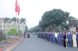 Tỉnh ủy Thanh Hóa tổ chức lễ chào cờ ngày làm việc đầu tiên năm 2026