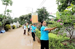 Phụ nữ xã Ngọc Trạo góp phần hoàn thành các tiêu chí XDNTM