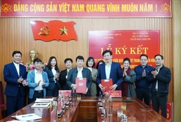 Xã An Nông và Báo và PTTH Thanh Hóa ký kết quy chế phối hợp tuyên truyền