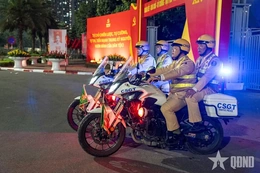 Tuần tra, kiểm soát khép kín địa bàn, giữ vững an ninh dịp Đại hội XIV