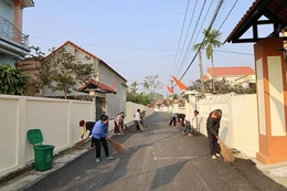 Hoằng Châu xây dựng môi trường&nbsp;sáng, xanh, sạch, đẹp