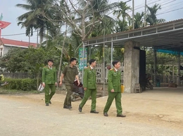 Công an xã Giao An đảm bảo bình yên cho Nhân dân vui xuân, đón tết