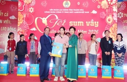 “Tết sum vầy - Xuân ơn Đảng” cho đoàn viên, người lao động Công ty TNHH Giầy Aleron Việt Nam
