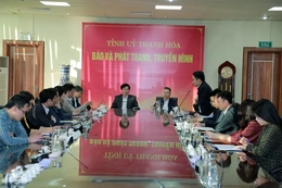 VTV8 tăng cường phối hợp với Báo và Phát thanh, truyền hình Thanh Hóa trong công tác tuyên truyền