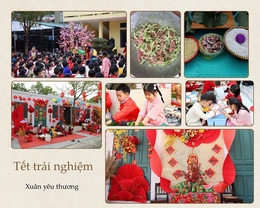 Sôi nổi trải nghiệm Tết cổ truyền tại trường học