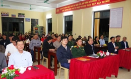 Lấy ý kiến nhận xét và tín nhiệm cử tri nơi cư trú đối với Chính uỷ Bộ CHQS tỉnh