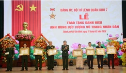 Tặng danh hiệu Anh hùng Lực lượng vũ trang nhân dân cho 7 tướng lĩnh Quân đội