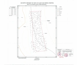 Công ty được lựa chọn để&nbsp;xem xét cấp giấy phép thăm dò khoáng sản tại mỏ cát xã Hoằng Giang