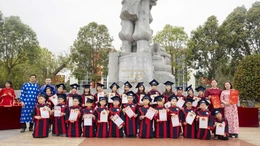 Nobel School tổ chức lễ khai bút đầu xuân