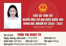 Tiểu sử ứng cử viên Đại biểu Quốc hội khóa XVI Trần Thị Ngọc Tú