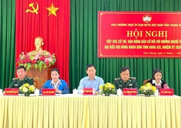 Ứng cử viên đại biểu HĐND tỉnh, đơn vị bầu cử số 1 tiếp xúc cử tri tại xã Tam Chung