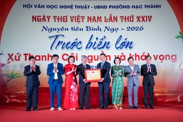 Ngày thơ Việt Nam lần thứ 24 tại Thanh Hóa: “Trước biển lớn. Xứ Thanh - Cội nguồn và khát vọng”