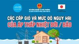 [Infographics] Các cấp gió và mức độ nguy hại của áp thấp nhiệt đới/bão