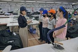 Phía sau dây chuyền sản xuất