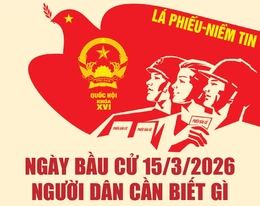[Infographics] Ngày bầu cử 15/3/2026 - Người dân cần biết gì