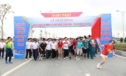 Xã Thiệu Hóa hưởng ứng Ngày chạy Olympic vì sức khỏe toàn dân