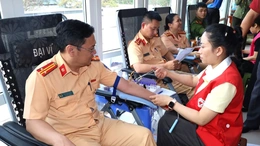 450 cán bộ, chiến sĩ Công an tỉnh Thanh Hóa tham gia hiến máu tình nguyện