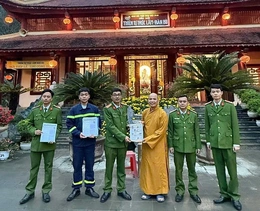 Ngăn ngừa nguy cơ cháy nổ tại các di tích mùa lễ hội